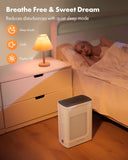 T356 New White Air Purifier for Home Large Room Bedroom Up to 1937 Ft² in 1 Hr With Double-sided Air