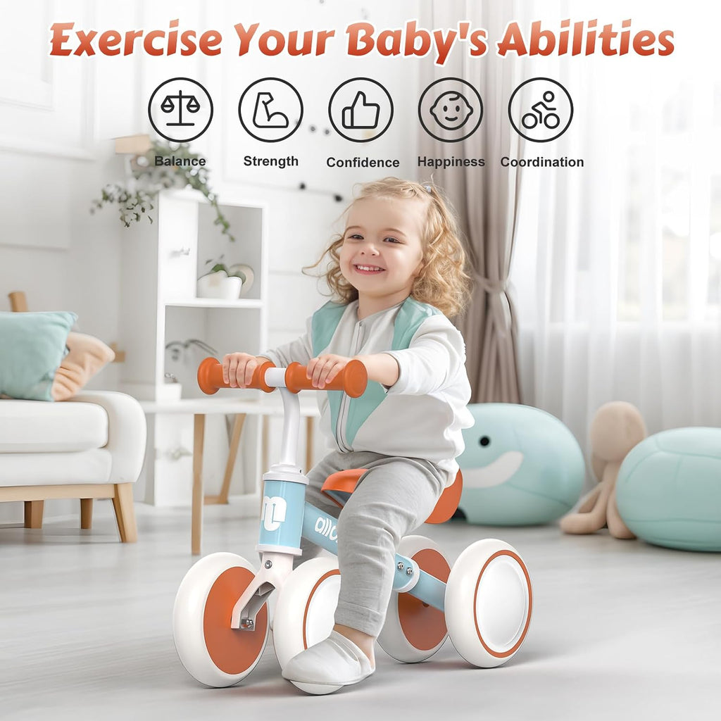 Baby Balance Bike, Cute Toddler Bikes 12-36 Months Gifts for 1 Year Old Girl Bike to Train Baby from Standing to