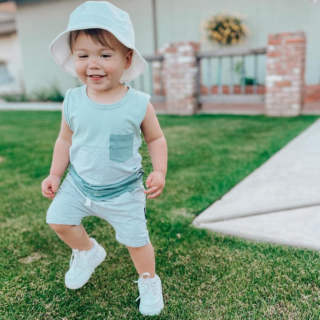 Toddler Baby Boy Clothes Sleeveless Shirts Shorts Set