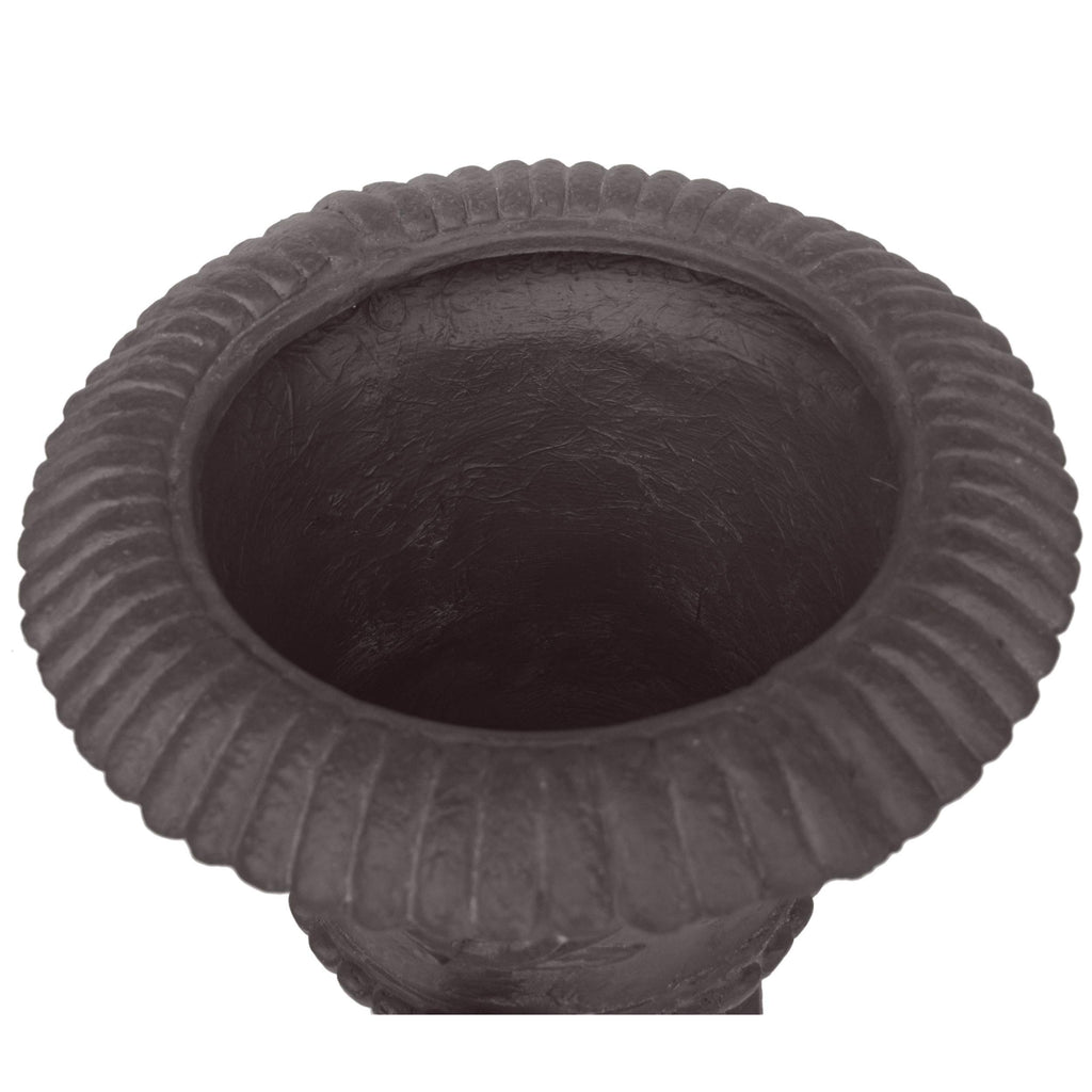 Noble House Adonis Outdoor Roman Chalice Garden Urn Planter in Antique Gray
