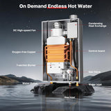 CZ480NG 5.28GPM Condensing Tankless Water Heater, 0.86 UEF High Efficiency Instant On-Demand Hot Water