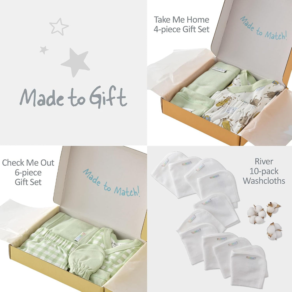 Check Me Out Piece Baby Layette Gift Set 100% Organic Cotton
