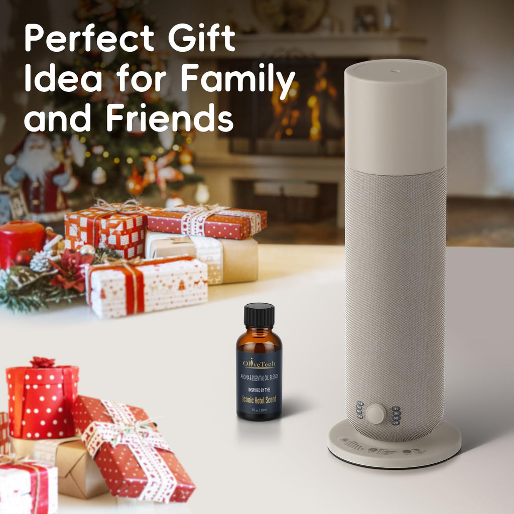 Waterless Diffuser with Fabric-Wrapped Design, Cold Air Scent Diffusers Collection Diffuser, Adjustable Intensity