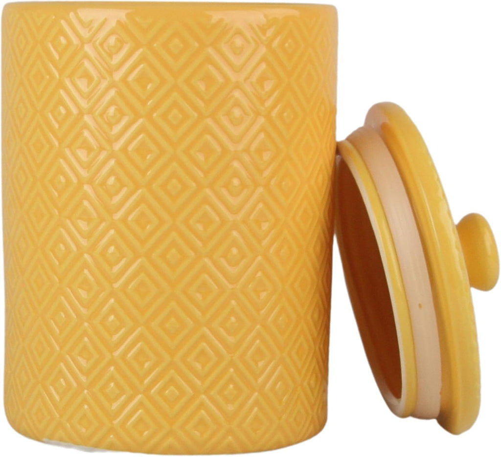CAN Yell Kitchen Canister Set, Diamond Yellow - Set of 3