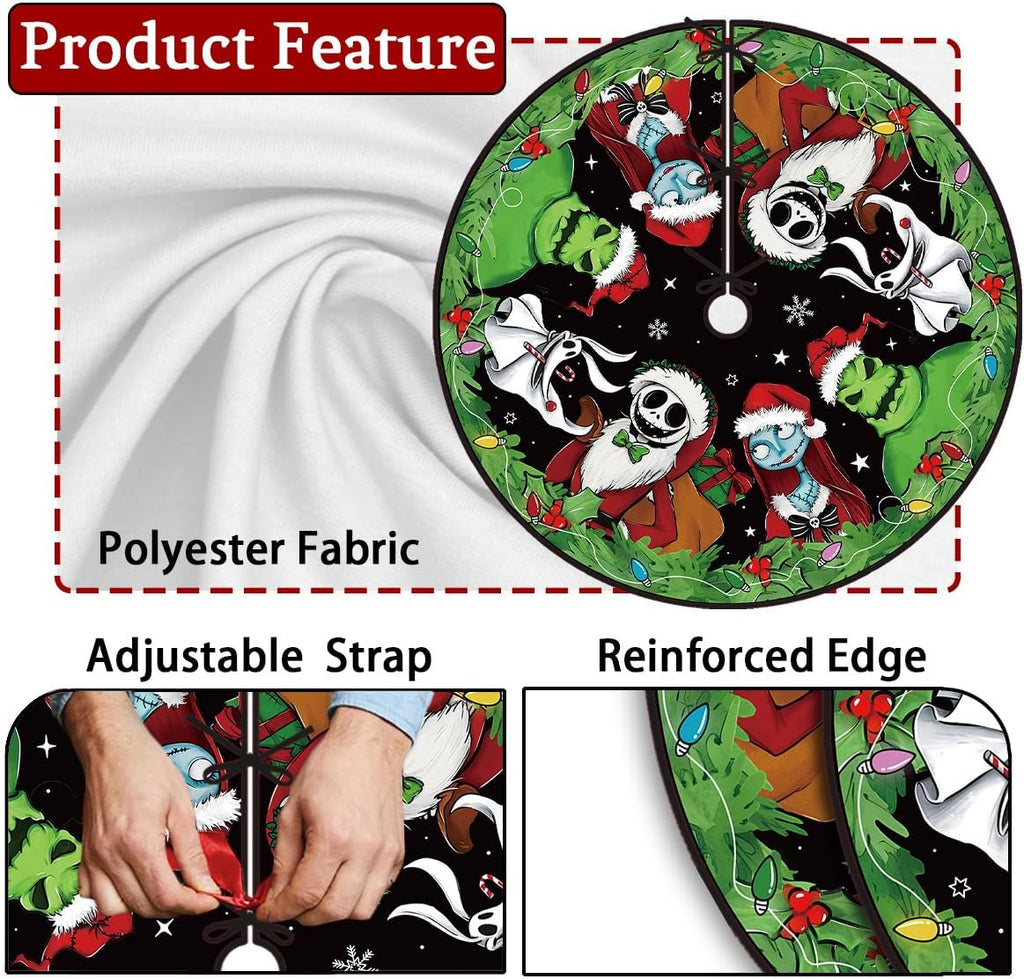 Christmas Tree Skirt 48 Inch New Year Xmas Decorations
