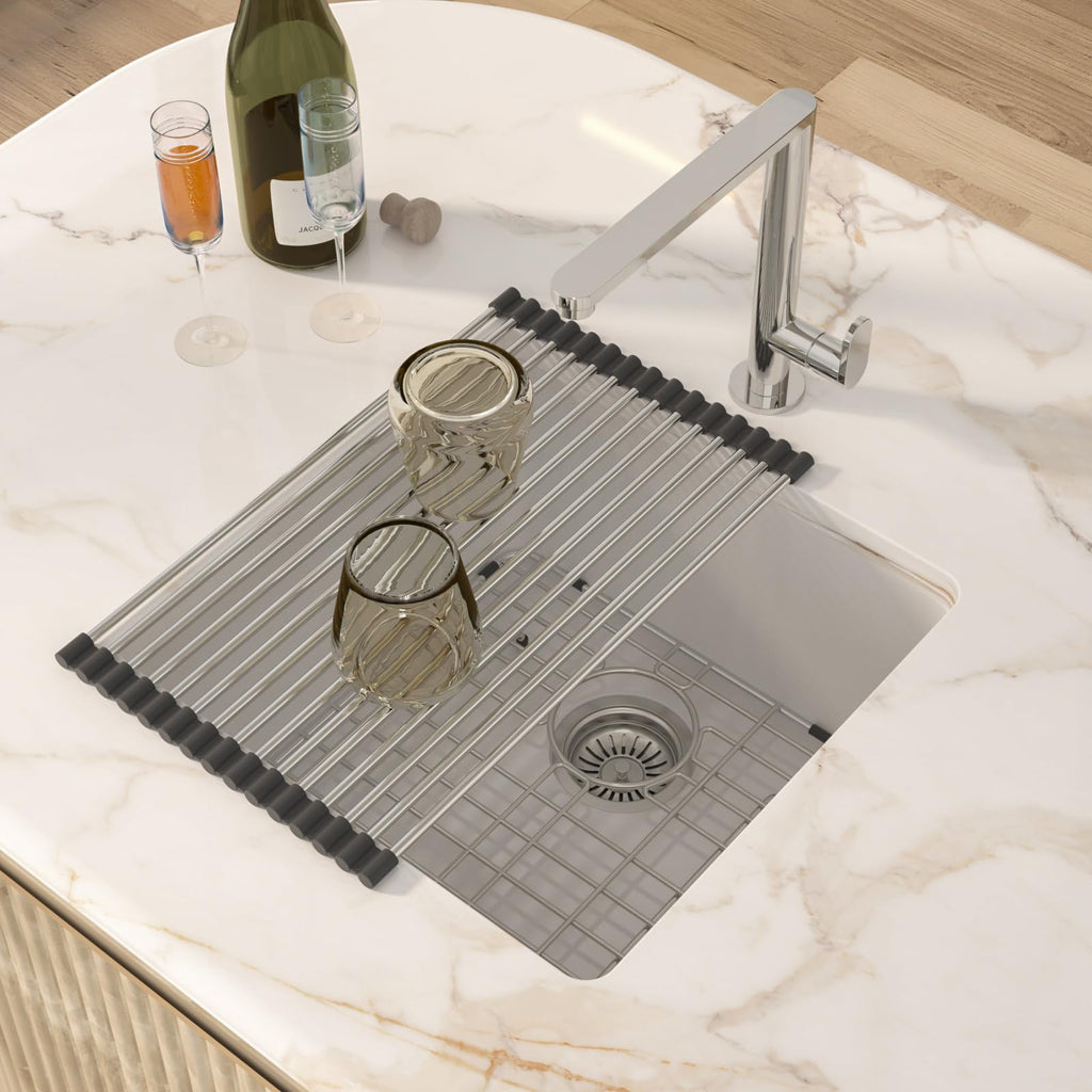 17 Inch Undermount Bar Sink 17"x17" White Granite Composite Sink