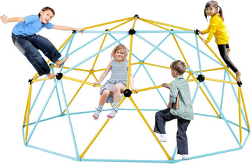 Climbing Dome, 10FT Geometric Dome Climber Play Center for Kids 3 to 10 Years Old, Jungle Gym Supports 750LBS and