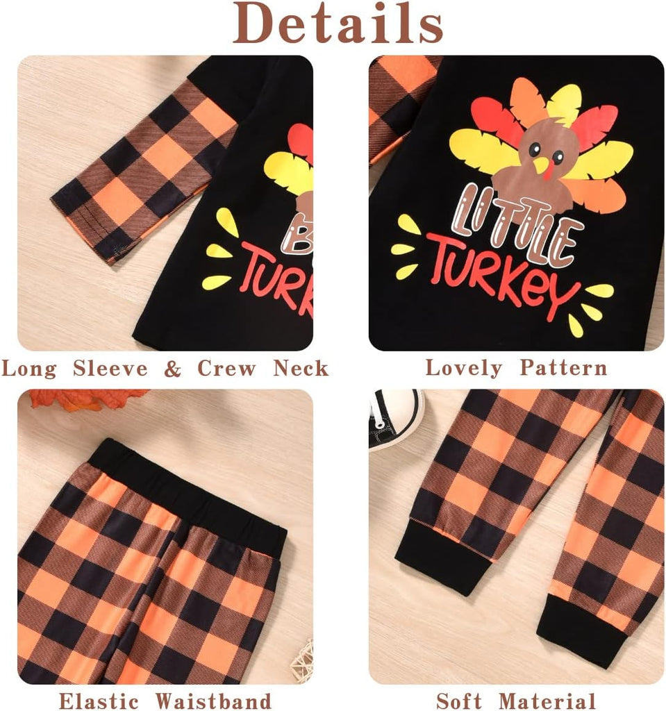 Toddler Baby Thanksgiving Matching Outfits for Brothers Sisters Sibling Clothes