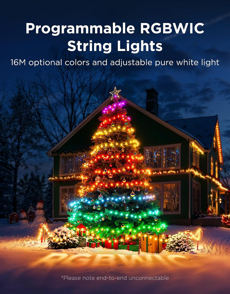 Christmas Lights 2, 99FT 300LEDs Holiday String Lights, Green Wire
