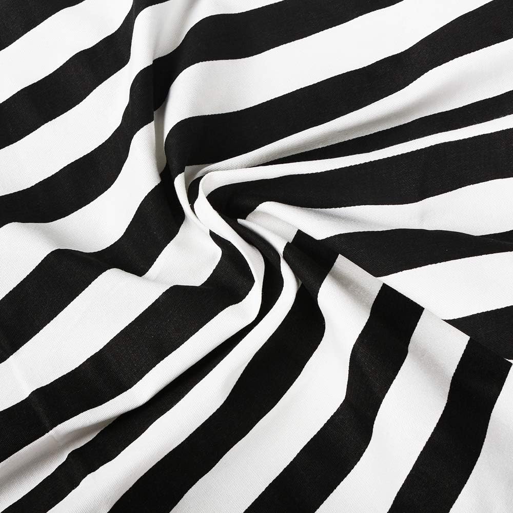 2 Pack Cute Vintage Matching Aprons for Women Girls Black Striped Retro French Maid Apron Adjustable Parent and Child