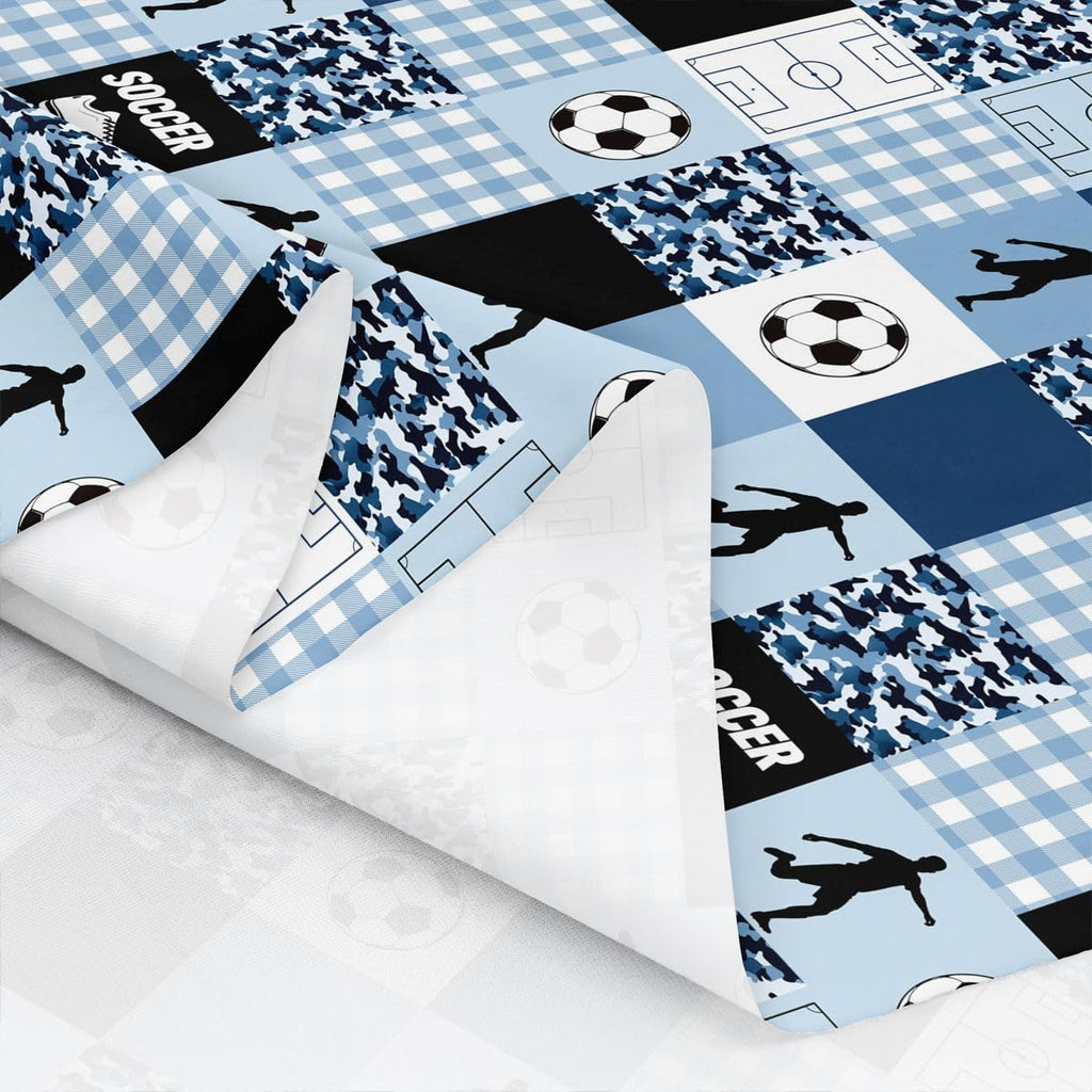 Football Camo Plaid Fabric by The Yard