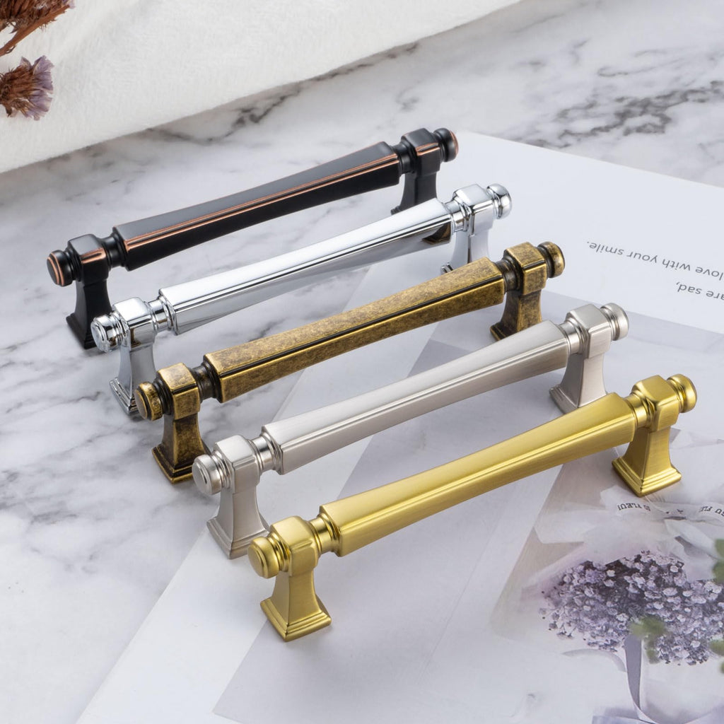 5 Inch Polished Chrome Cabinet Pulls 10 Pack French Style P2501