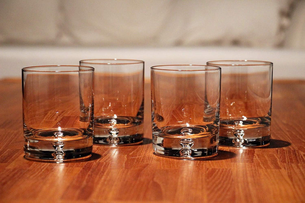 Whiskey Decanter Set, Made in Europe, 100% Lead-Free Crystal, Gift-Boxed, 1 Decanter & 4 Double Old Fashioned Glasses