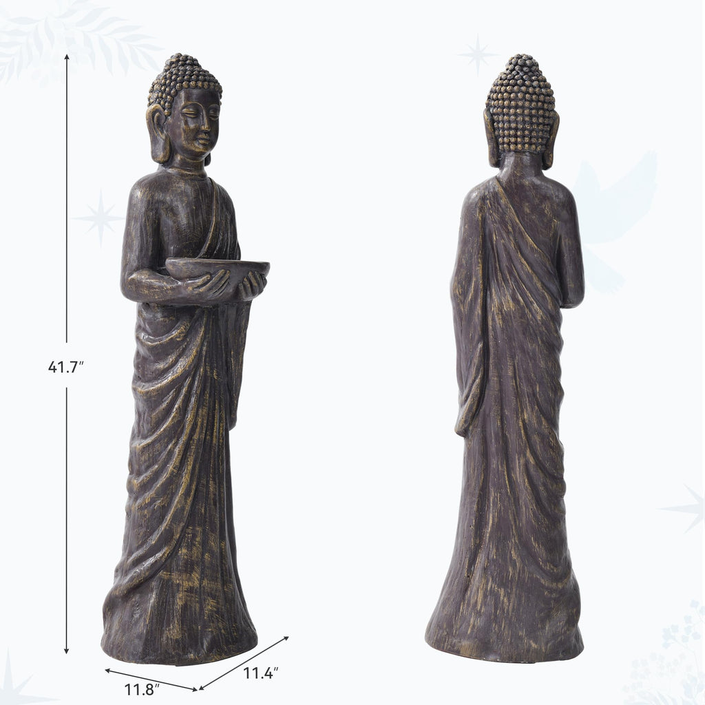 Buddha Statue Large, 42" Tall Zen Decor Figures Indoor Outdoor