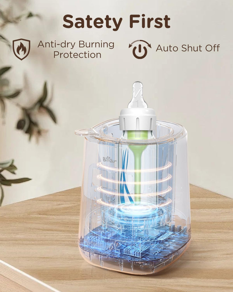 Baby Bottle Warmer, Fast Warming Breast Milk Formula, White