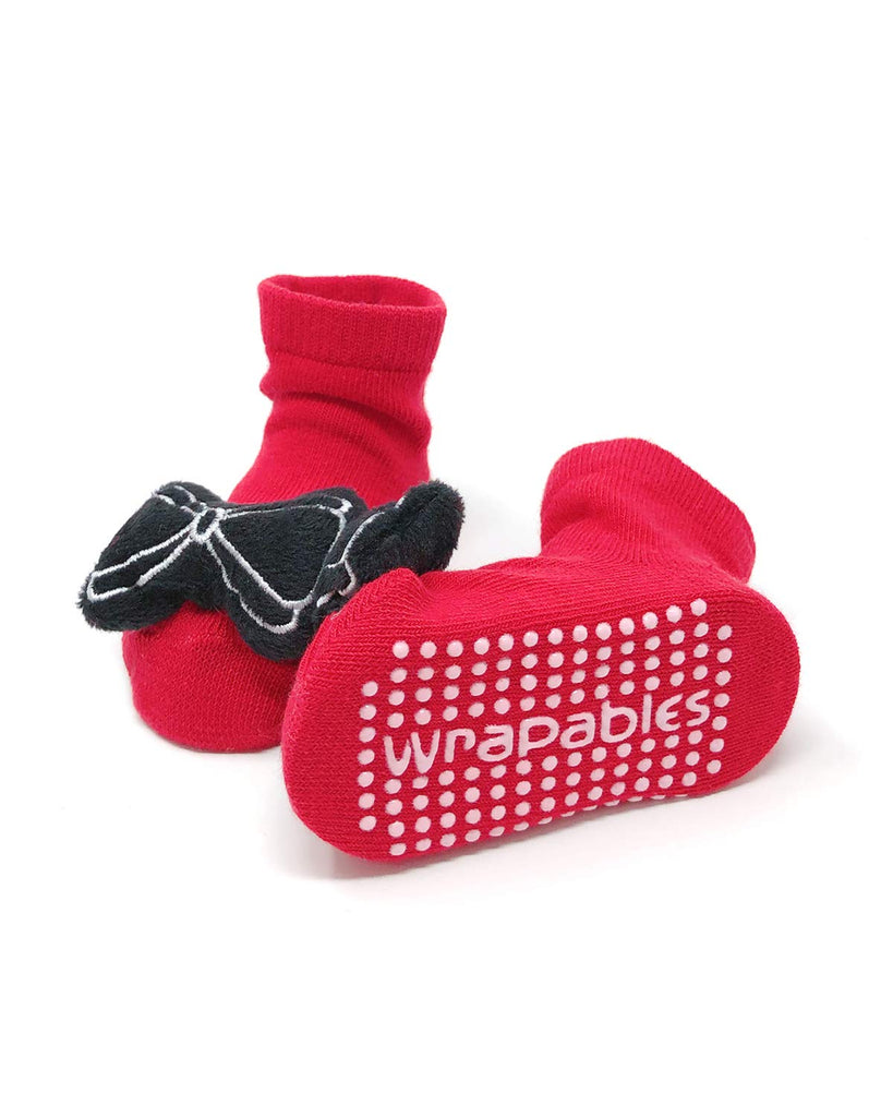 Adorable Baby 6 Pair Non-Skid Bootie Socks (Pretty in Pink)