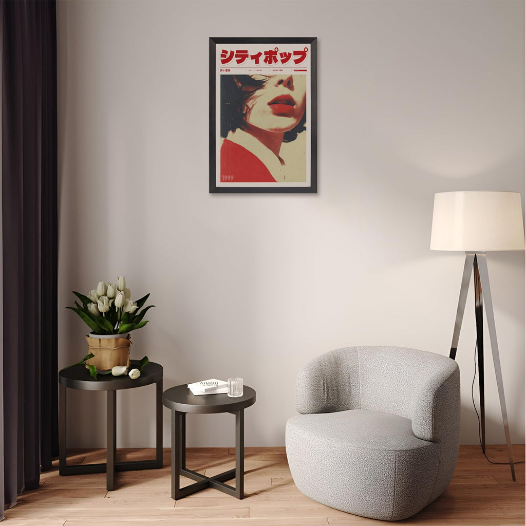 Retro Japanese Poster City Pop Music Canvas Wall 90s Y2k Wall Decor Vintage Quirky Vaporwave Aesthetic Prints