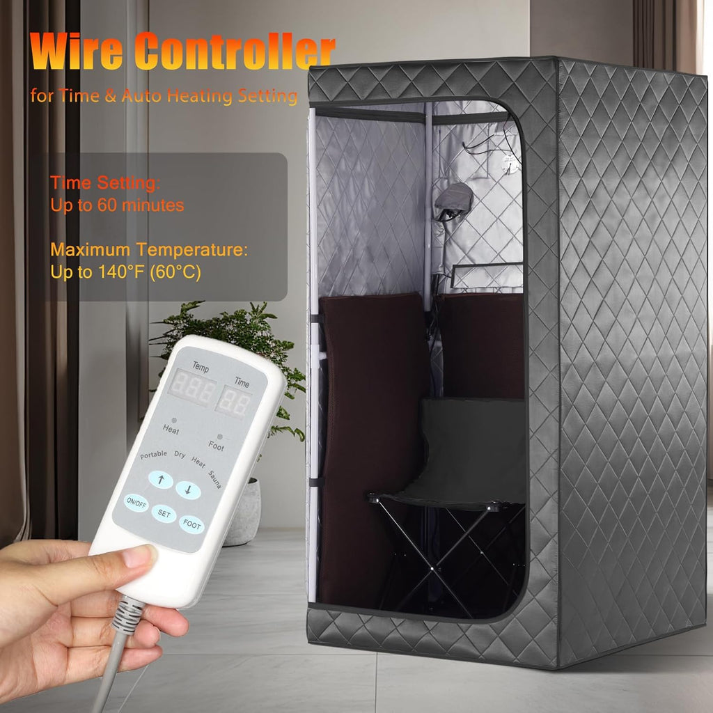 Gollense Portable Infrared Sauna for Home Spa | Full Size 1 Person Sauna | Full Body Personal Far Infrared Sauna Tent