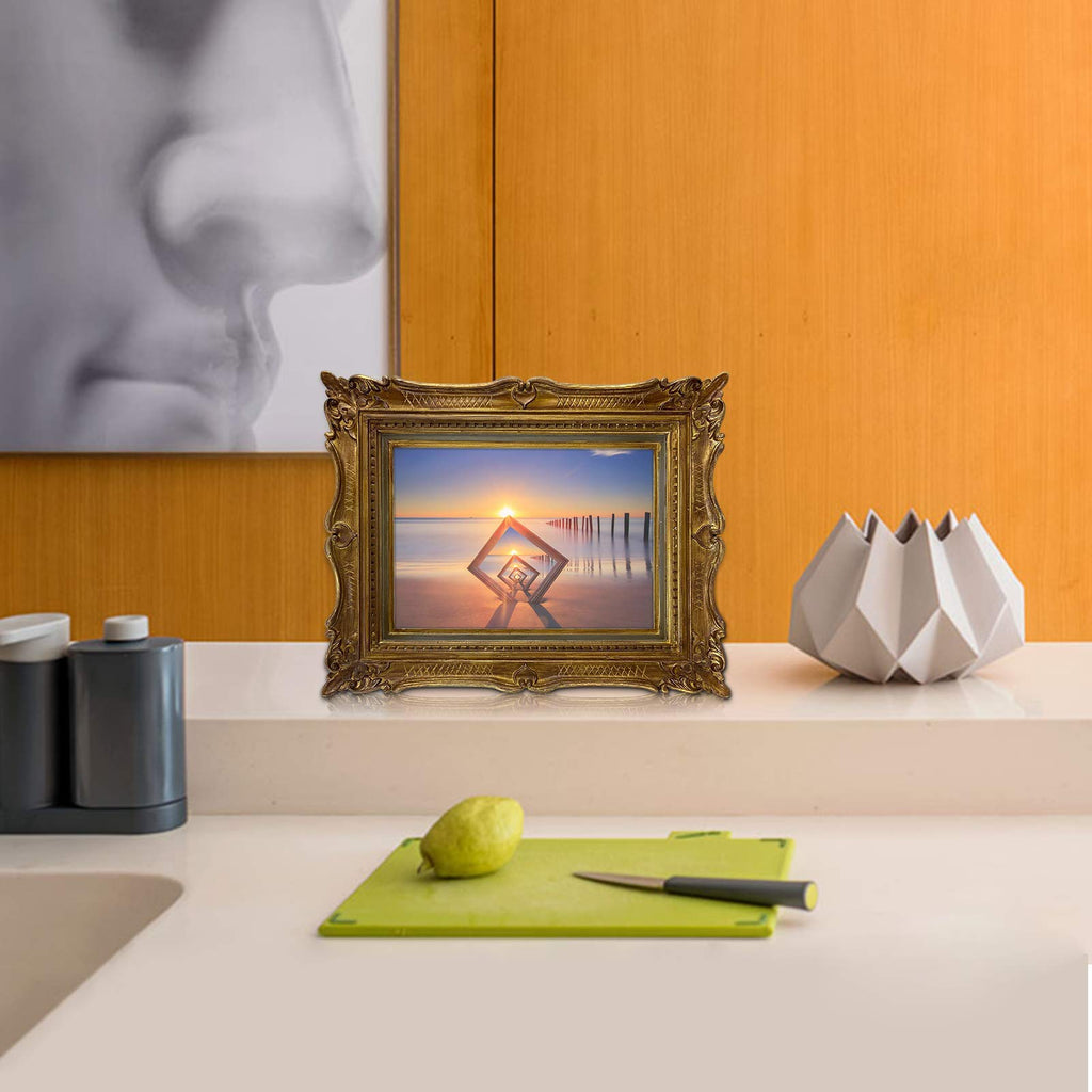 4x6 Vintage Bronze Gold Picture Frame