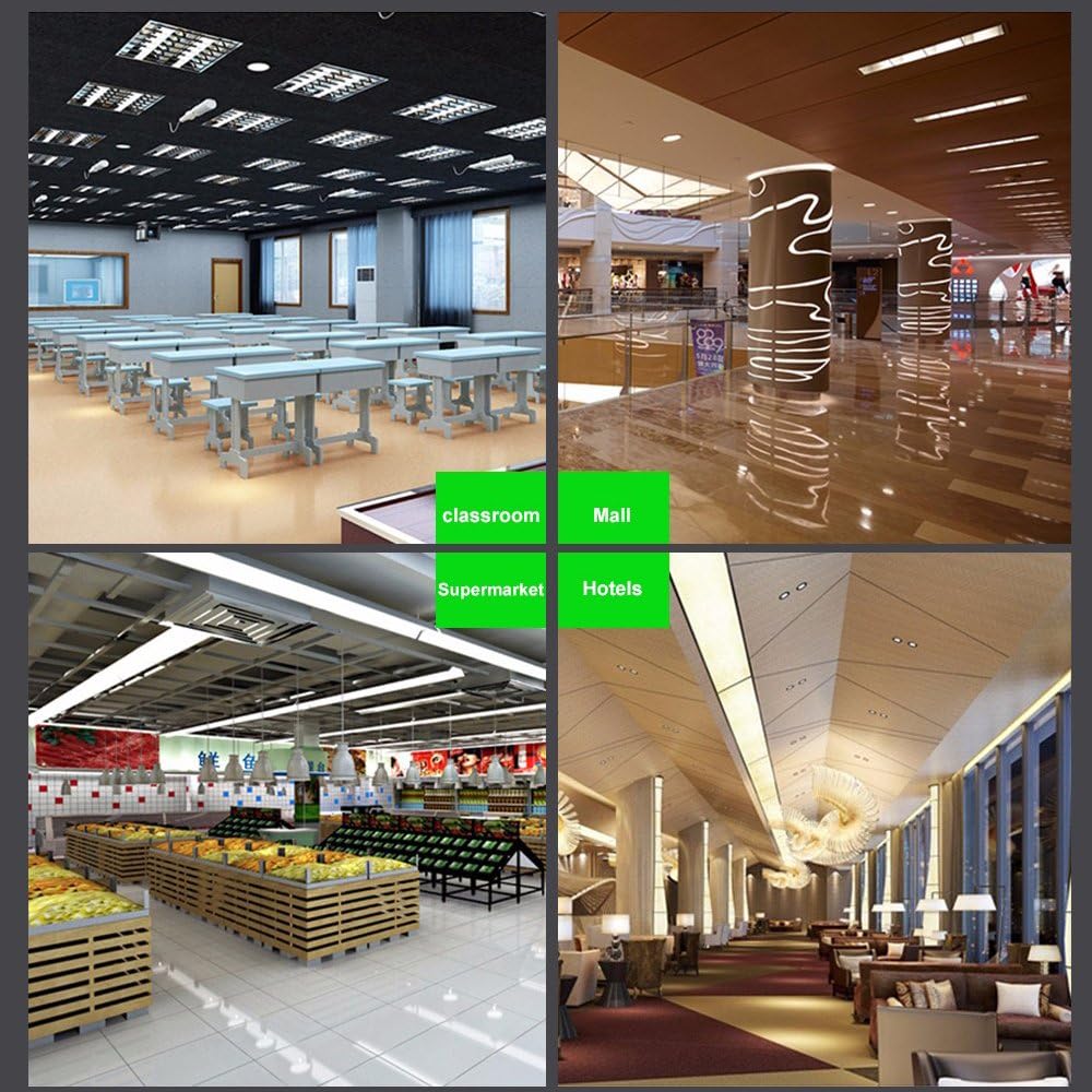 4 FT T8 LED Tube Light 22W,2 Pin G13, Ballast Bypass Required, Dual-End Powered,Replace 60W Led Light Tube 6000K