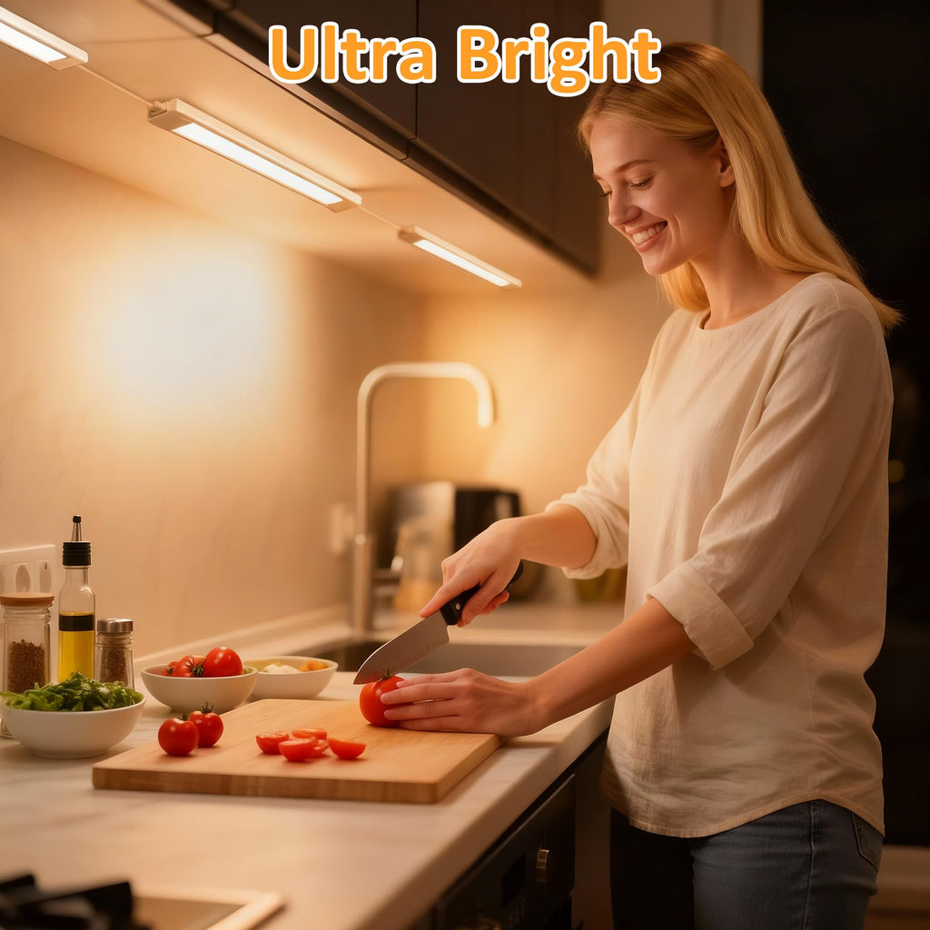 Plug in Under Cabinet LED Light Bar, Ultra-Bright, Wired, 14 Inch