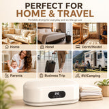 Portable Clothes Dryer, 700W Fast Drying with Wrinkle-Reducing Gentle Heat, No Assembly Required, Quiet Compact Dryer
