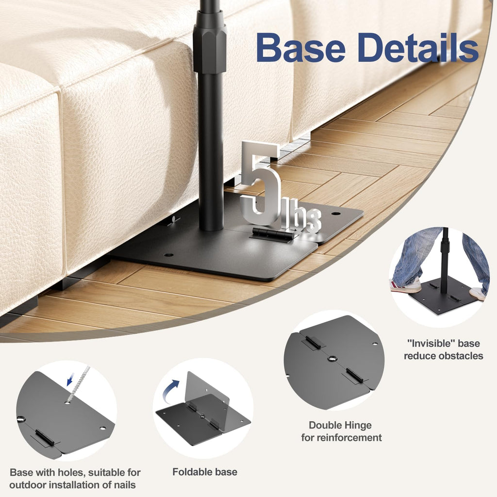 Backdrop Stand, 10x7ft Background Stand with Heavy Duty Flat Base
