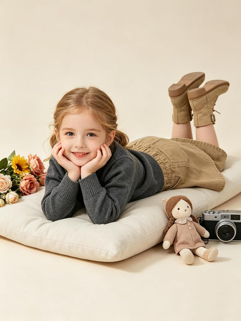 Toddler Sweater Boys Girls Cotton Knit Pullover Solid Top