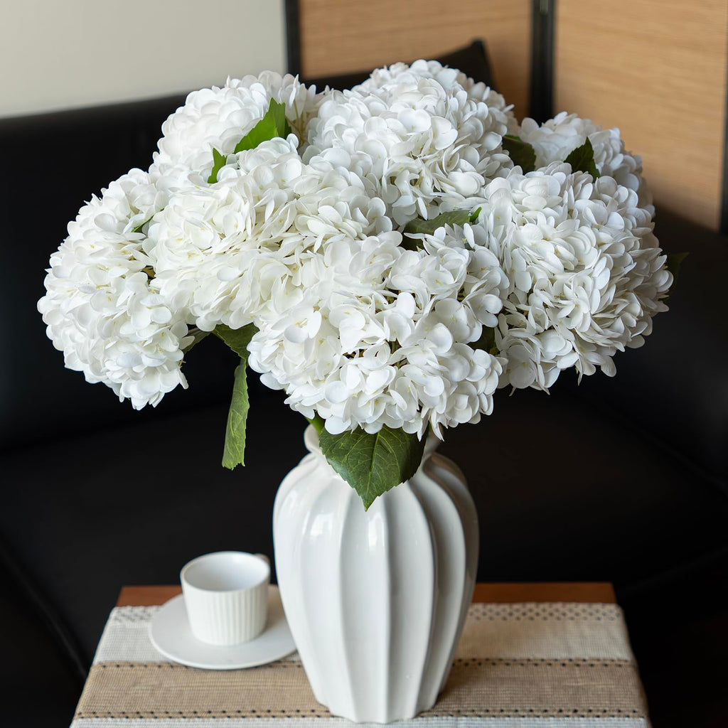 22in Soft Real Touch Artificial, Large Long Stem Latex Faux for Wedding Bouquet, Party, Home, Outdoor Garden Office