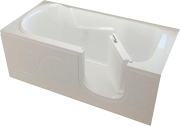 MTSI3060RWS Step In 30 by 60 by 22-Inch Soaker Bathtub Spa Right Side Door, White