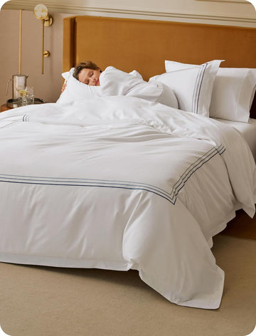 100% Giza Egyptian Cotton Duvet Cover King, CEA Certified Luxury Hotel Duvet Cover, PureWoven Soft & Breathable