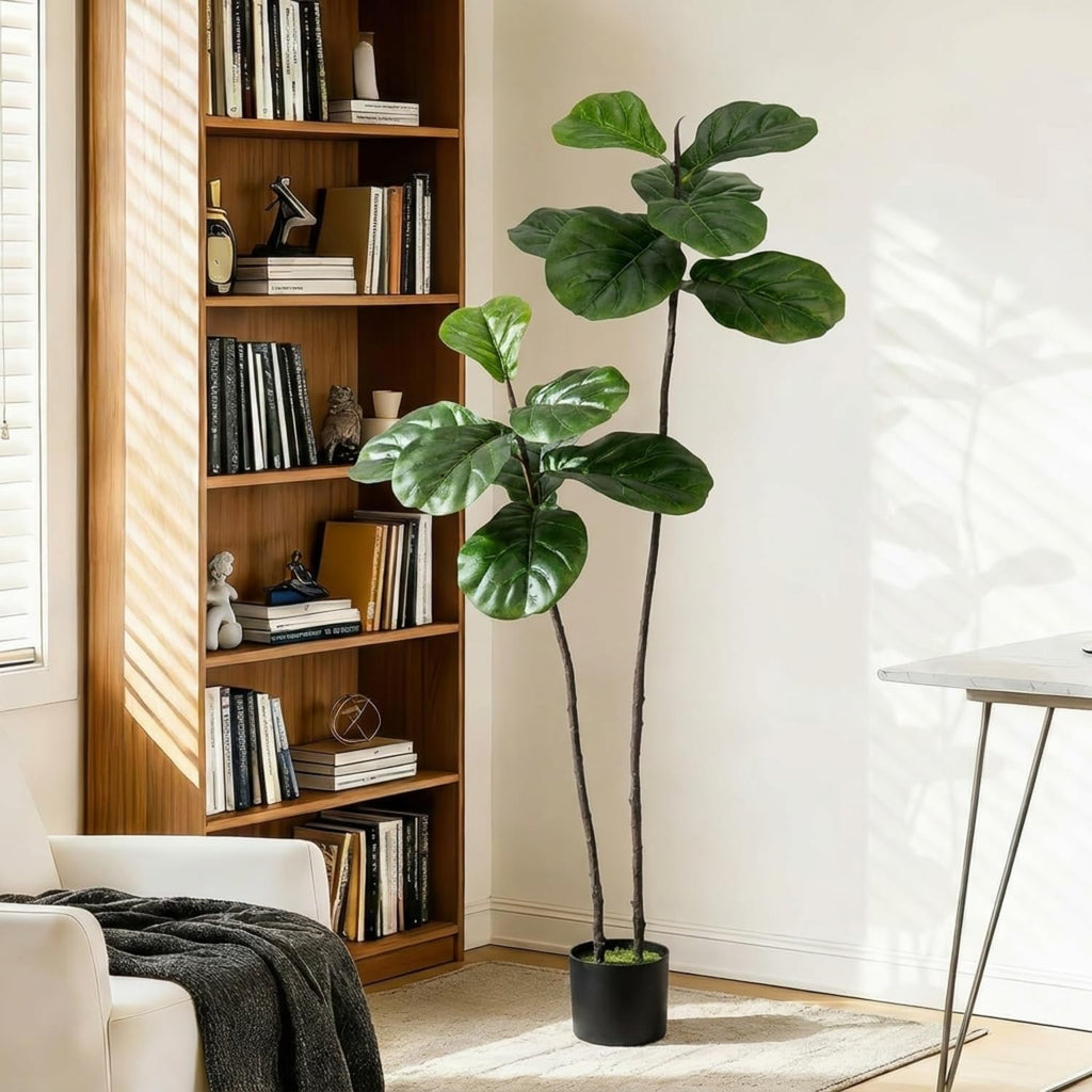 Artificial Fiddle Leaf Fig Tree 4FT Faux Large Tree