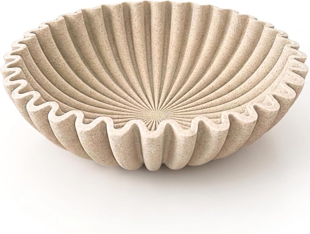 Large Decorative Bowl Decor - Purse Bowl Decor - Key Bowl Table - Coffee Table Bowl - Organic Modern Home Decor