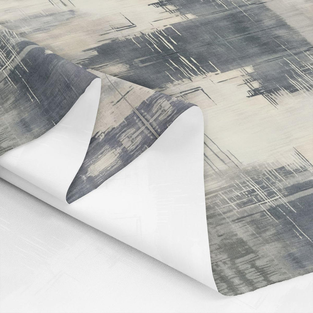 Watercolor Abstract Upholstery Fabric for Chair Sofa, Beige Grey