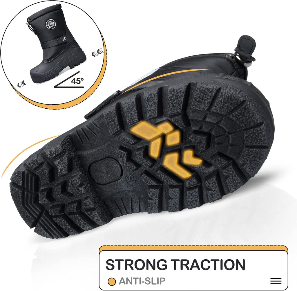 Kids Insulated Waterproof Anti-slip Winter Warm Snow Boots