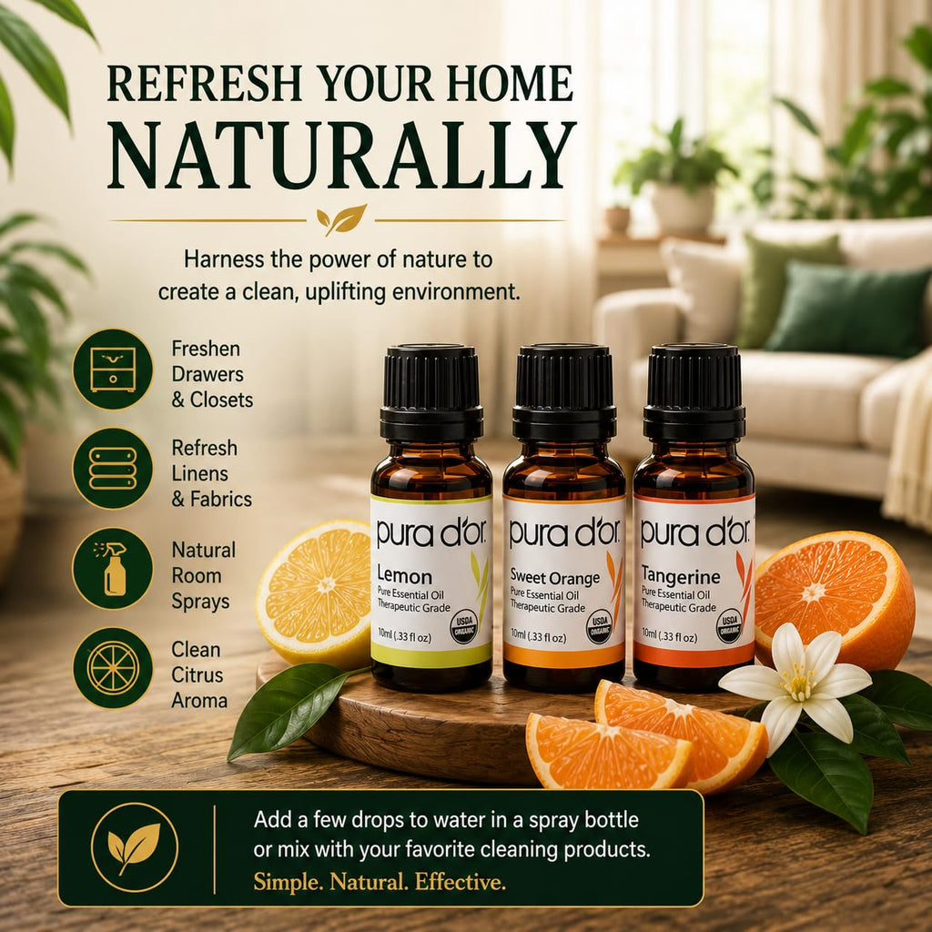 Organic Sweet16 Essential Oils Aromatherapy Box Set, 10mL x16