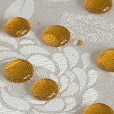 Textured Tablecloth Waterproof Spillproof Lace Trim Rectangle Damask Fabric Table Cloth Kitchen Dinn