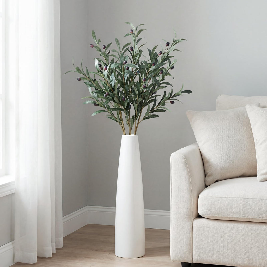10 Pcs 27 Inch Artificial Olive Branches for Vase