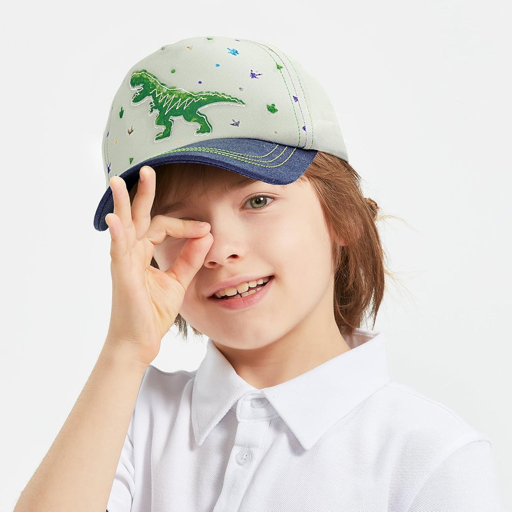 Kids Baseball Cap for Boys, Adjustable Toddler Truck Hat