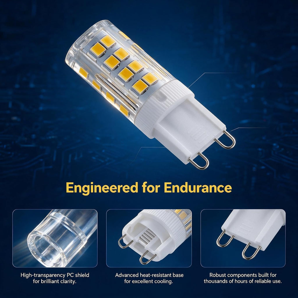 G9 LED Bulb 2.5W 20W Eq Dimmable 2700K Warm White 250Lm 2-Pack