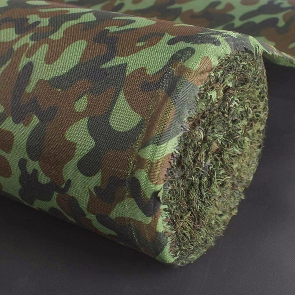 Marine Waterproof Fabric 60"x144" Camouflage Canvas 600Denier Material with PVC Backing Anti-UV Blocks Heat, Reduce