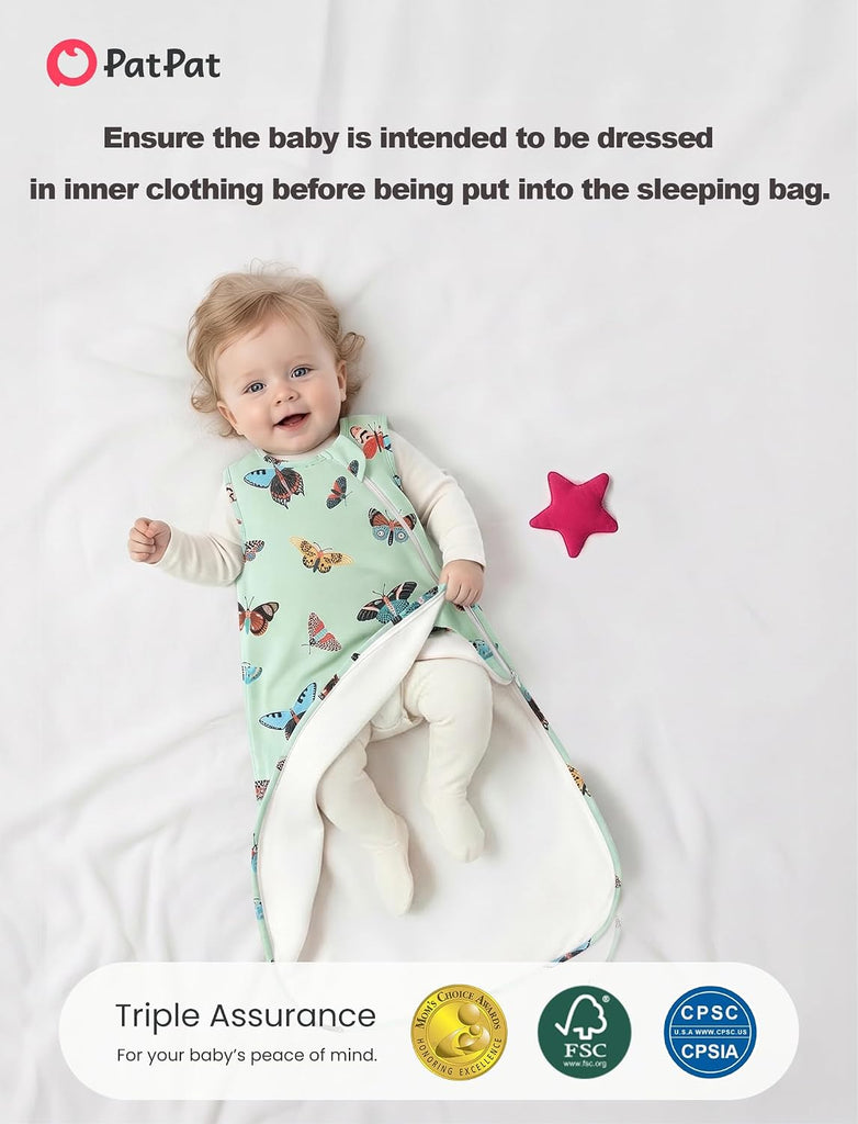 Sleeveless Baby Sleep Sack, Bamboo Viscose, 0.5 & 1.0 TOG