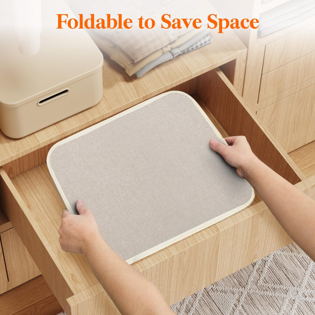 80L Large Laundry Basket with Handles, Beige