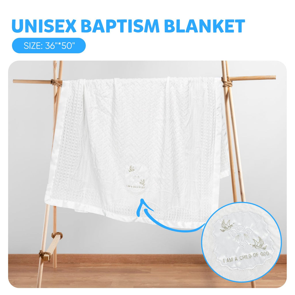 Baptism Blanket Christening Gifts for Girls Boys