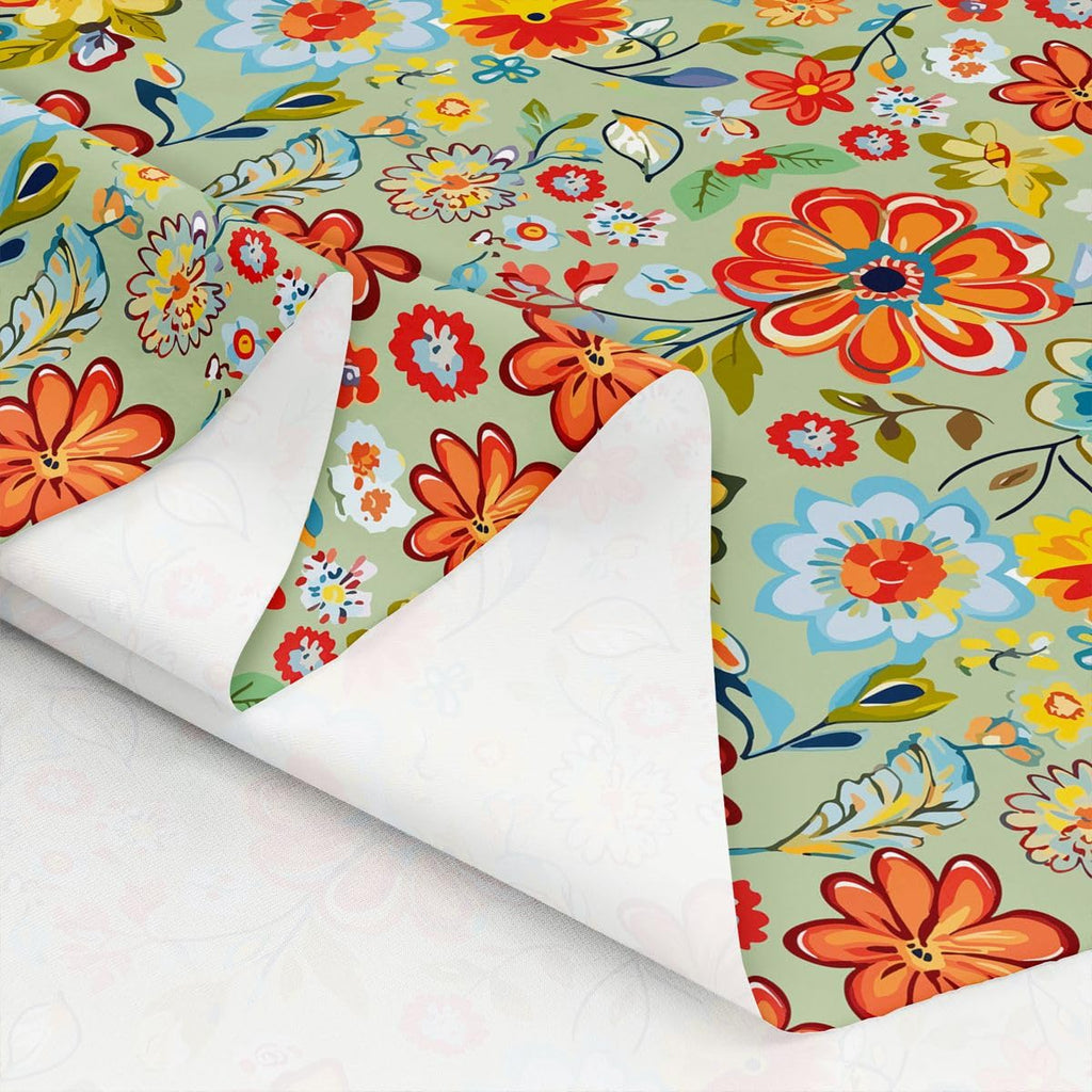 Bohemian Flowers Upholstery Polyester Fabrics Boho Fabric