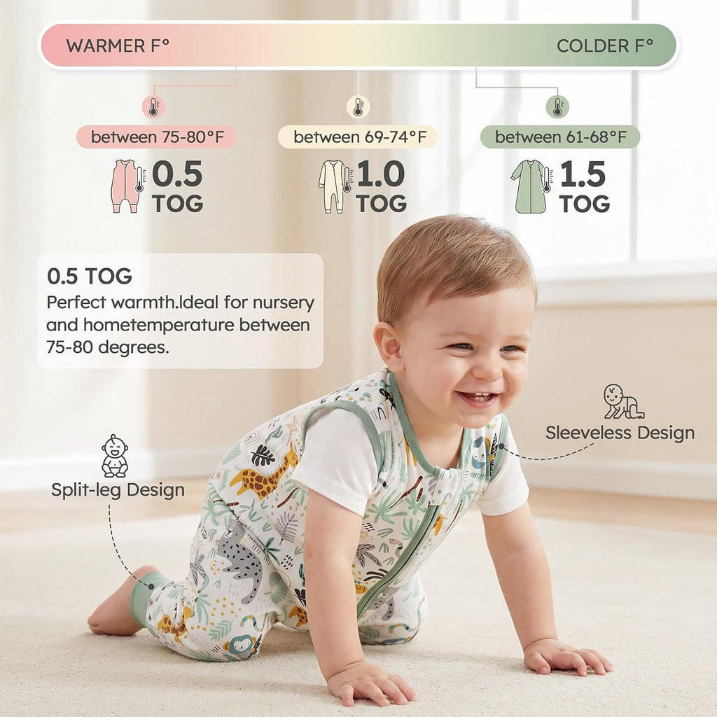 Toddler Sleep Sack with Feet 100% Organic Cotton