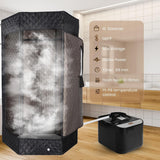 PEEKO Larger Sauna Steamer 4L, 1500W Steam Generator,Steamer Pot with Remote Control, Steam Cup, Timer, 16 Levels