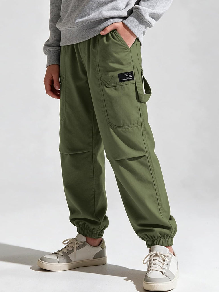 Boys Baggy Cargo Jogger Pants for Kids