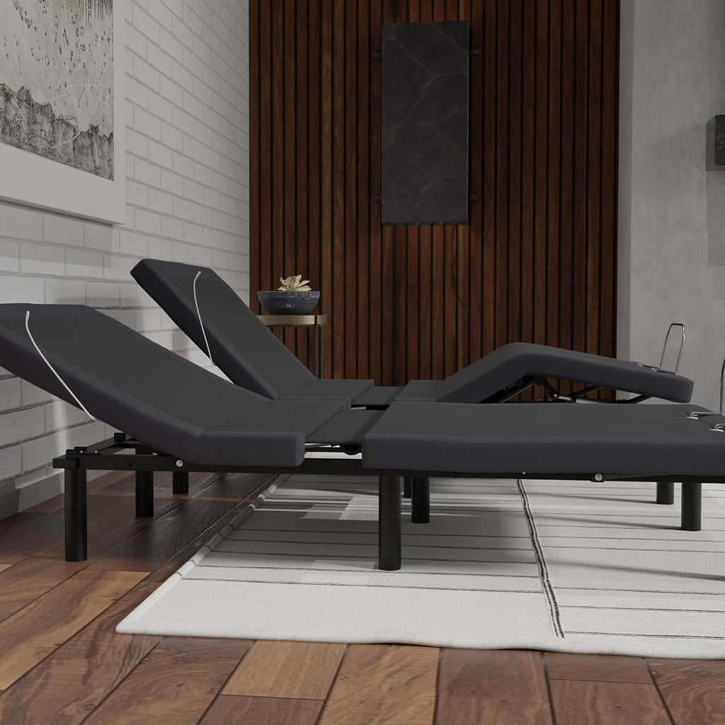 E6 Wall Glide Adjustable Bed Frame with Voice Control, Massage, USB, Nightlight, Anti-Snore, Zero Gravity, Wireless