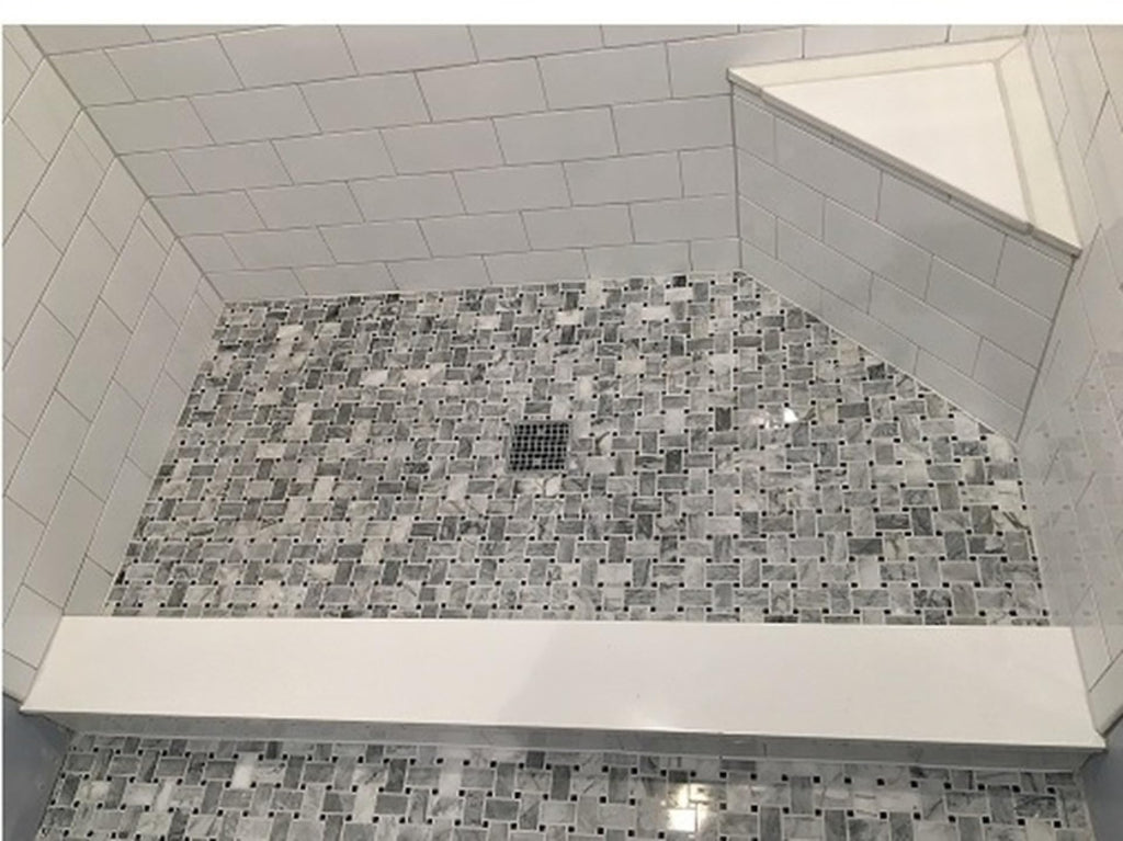 Super White Engineered Marble Threshold for Shower Curb, Bathroom Vanity Backsplash, Window Sill (4" x 36")